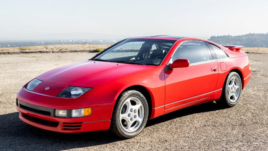 Red Nissan 300ZX donor car